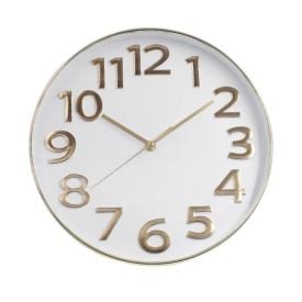 Relógio De Parede Dourado E Branco Havan Casa - 30cm