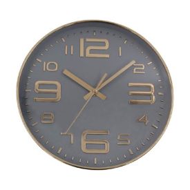 Relógio De Parede Dourado E Cinza Havan Casa - 30cm