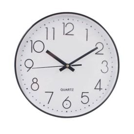 Relógio De Parede Preto E Branco Havan Casa - 30cm