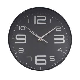 Relógio De Parede Preto E Prata Havan Casa - 30cm
