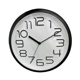 Relógio de Parede Redondo 30Cm Havan Casa - Preto e Branco