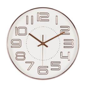 Relógio de Parede Redondo Havan Casa 30Cm - Rose Ouro