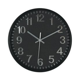 Relógio De Parede Redondo Preto Havan Casa - 30 Cm