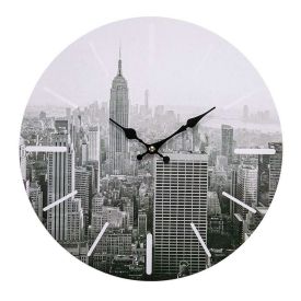 Relógio De Parede Yaris Cities 33,8Cm - Nova Iorque