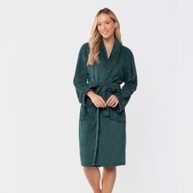 Roupão Adulto Microfibra m Havan - Verde Botânico