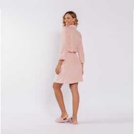 Roupão Adulto Microfibra m Havan - Rosa Pálido