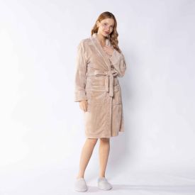 Roupão Adulto G Requinte Havan Casa - Bege