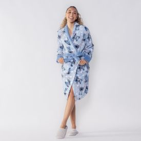 Roupão Adulto Unissex Disney Microfibra G - Stitch