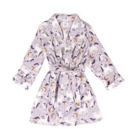 Roupão Infantil G Microfibra Lumini Havan Kids - Unicórnio Lilás