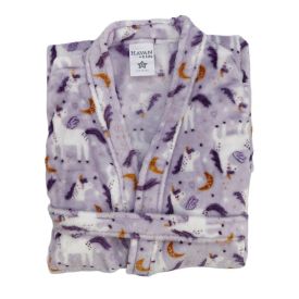 Roupão Infantil G Microfibra Lumini Havan Kids - Unicórnio Lilás