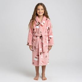 Roupão Infantil G Microfibra Lumini Havan Kids - Bailarina