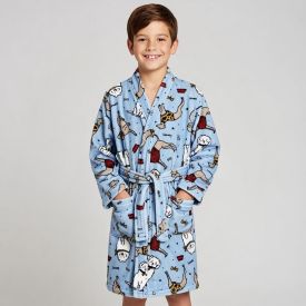 Roupão Infantil m Microfibra Lumini Havan Kids - Animais