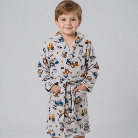 Roupão Infantil P Microfibra Lumini Havan Kids - Máquinas