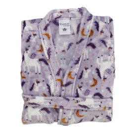 Roupão Infantil P Microfibra Lumini Havan Kids - Unicórnio Lilás