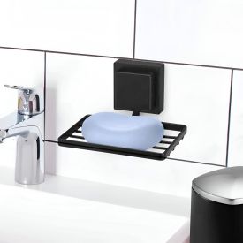 Saboneteira Piatina Black Arthi - Aço