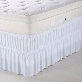 Saia Para Cama Box King Com Elástico Solecasa - Branco