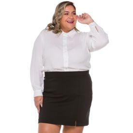 Saia Plus Size Curta Bengaline Patricia Foster Mais