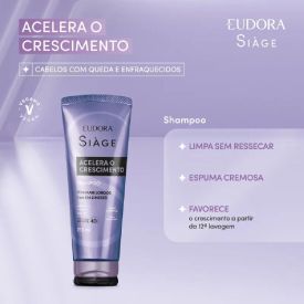 Shampoo Eudora Siàge Acelera O Crescimento - 250ml