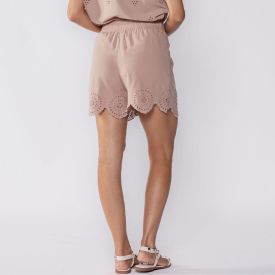 Short Feminino Em Laise Patricia Foster Bege