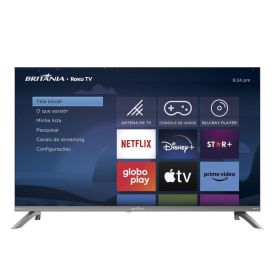 Smart Tv 32" Britânia Led Roku Tv Dolby Áudio Hd B32cra