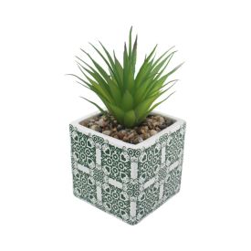 Suculenta Artificial com Vaso Cimento Havan Casa 15Cm - Sortido