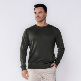 Suéter Masculino De Tricot Gola Redonda Marc Alain