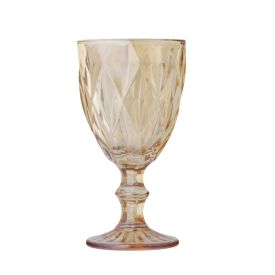 Taça de Água Bico de Jaca Diamante Havan Casa 320Ml - Âmbar