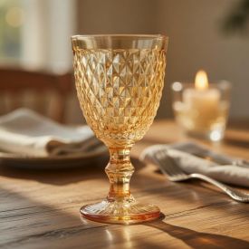 Taça de Água Bico de Jaca Havan Casa 320Ml - Âmbar