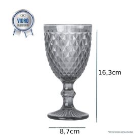 Taça De Água Vidro Bico Jaca Havan Casa 320Ml - Fume
