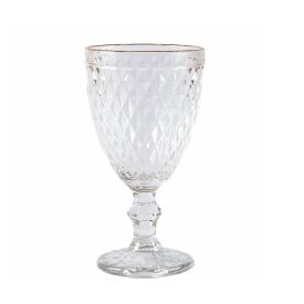 Taça de Água com Filete Dourado Havan Casa 320Ml - Vidro