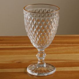 Taça de Água com Filete Dourado Havan Casa 320Ml - Vidro