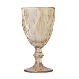 Taça De Água Bico De Jaca Diamante Havan Casa 320Ml - Âmbar