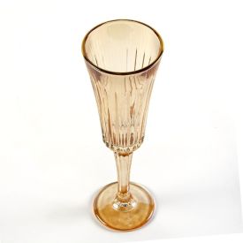 Taça De Champanhe Egeu Filete Dourado Hauskraft 180Ml - Ambar