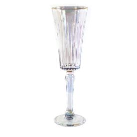 Taça De Champanhe Egeu Filete Dourado Hauskraft 180Ml - Rainbow