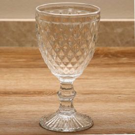 Taça De Vidro Filete Prata Havan Casa 324Ml - Transparente