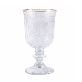 Taça de Água Florença Havan Casa Filete Dourado - 350ML