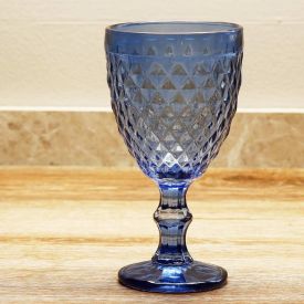 Taça Para Água Bico De Abacaxi Lyor 325Ml - Azul