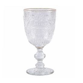 Taça de Água Viena Havan Casa Filete Dourado - 350Ml