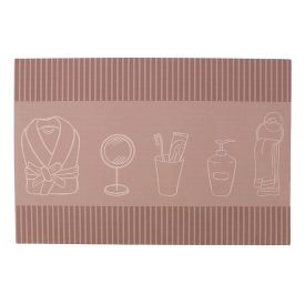 Tapete Acqua Sec para Banheiro 60X40 cm Havan Casa - Rosa Retangular