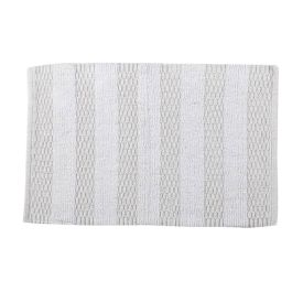 Tapete Para Banheiro 50X80 Allure Cm Havan Casa - Branco Neve