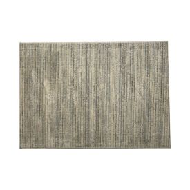 Tapete Belga Para Quarto E Sala 1,00X1,40 M Havan Casa - Listras Cinza E Bege