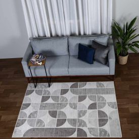 Tapete Belga Para Quarto E Sala 1,40X2,00 Havan  - Bege Cinza