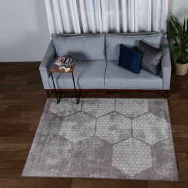 Tapete Belga Para Quarto E Sala 1,40X2,00 Havan  - Marrom Geo