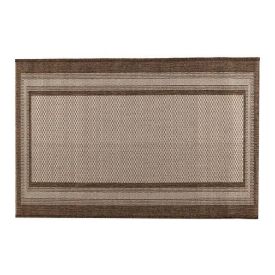 Tapete Para Cozinha 1,00X1,50 M Cancun Sisal Havan Casa - Bordas Marrom