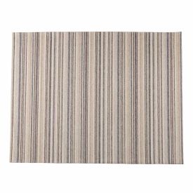 Tapete para Quarto e Sala Chenile 1,20X1,60 m Havan Casa - Listras Bege e Azul