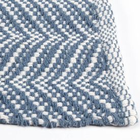 Tapete Creta 50X80cm Havan - Azul/Off White