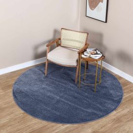 Tapete Quarto E Sala Redondo Denver 2,00X2,00 M Havan Casa - Azul