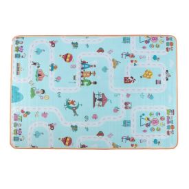 Tapete Infantil 1,80X1,20 M Criativo Havan Casa - Pista Azul