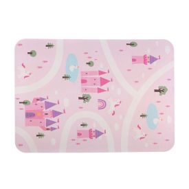 Tapete Infantil Para Atividades Estampado 95X130 Cm Transfer Havan Casa - Rosa Vila Encantada