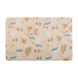 Tapete Infantil Estampado 80Cmx1,20 m Havan Casa - Rosa Arco-Íris